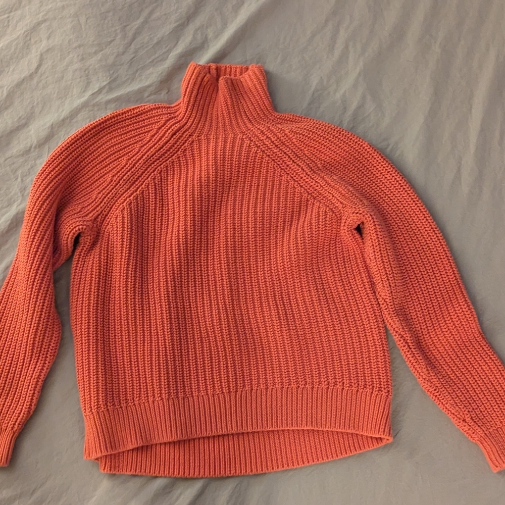 Vintage GAP Chunky Cable Women's Orange Sweater